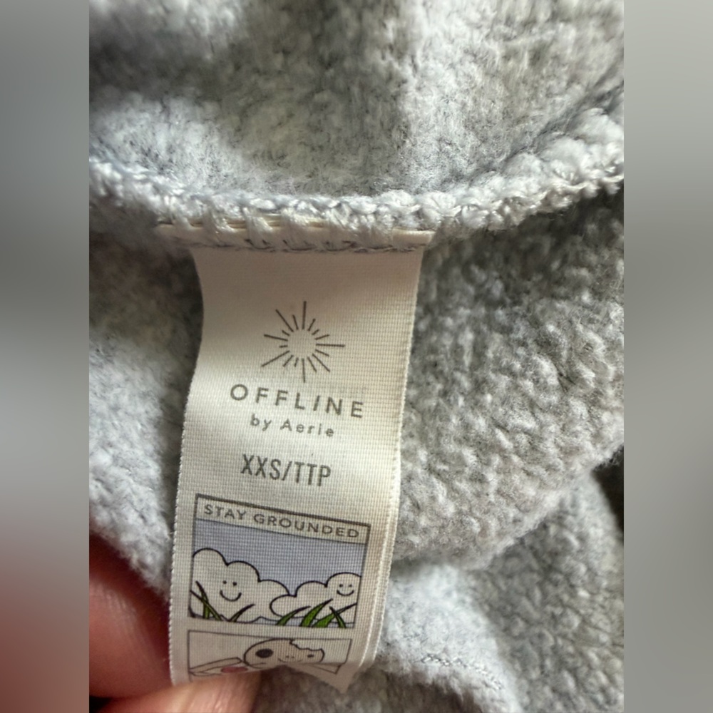 OFFLINE By Aerie OTT Fleece Jogger sweatpants XXS gray - Picture 6 of 6